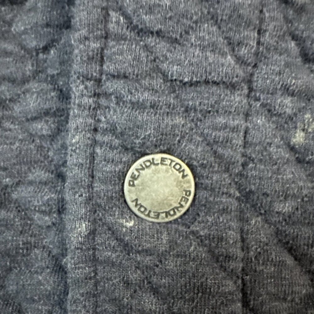 Pendleton Mens Black Quilted Snap Button Long Sle… - image 5